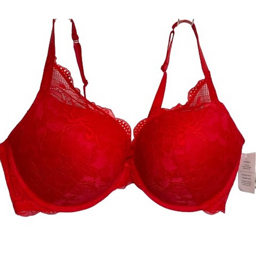Auden Lace Plunge Push-Up Bra 44DDD (10-AL)